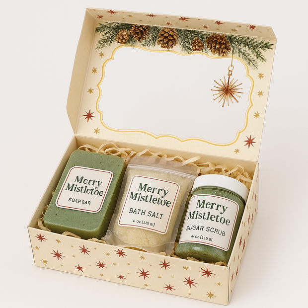 Merry Mistletoe Gift Box – Festive Indulgence Trio