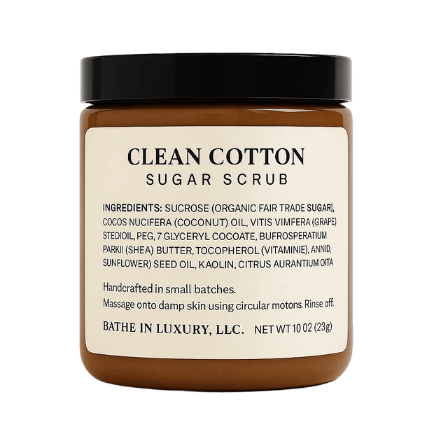 Clean Cotton Sugar Scrub