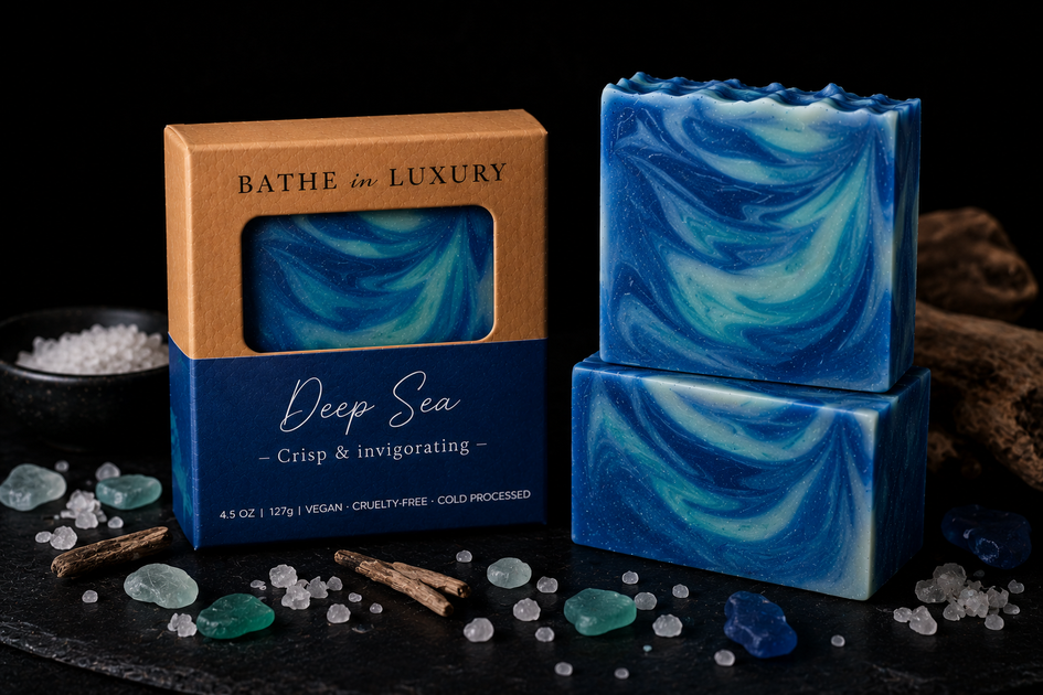 Deep Sea Soap Bar | Bold Aquatic Exfoliating Natural Handcrafted Soap ...