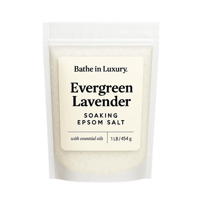 Evergreen Lavender Epsom Salt – Calming Herbal Bath Soak