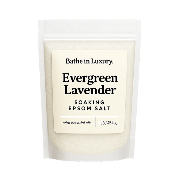 Evergreen Lavender Epsom Salt – Calming Herbal Bath Soak