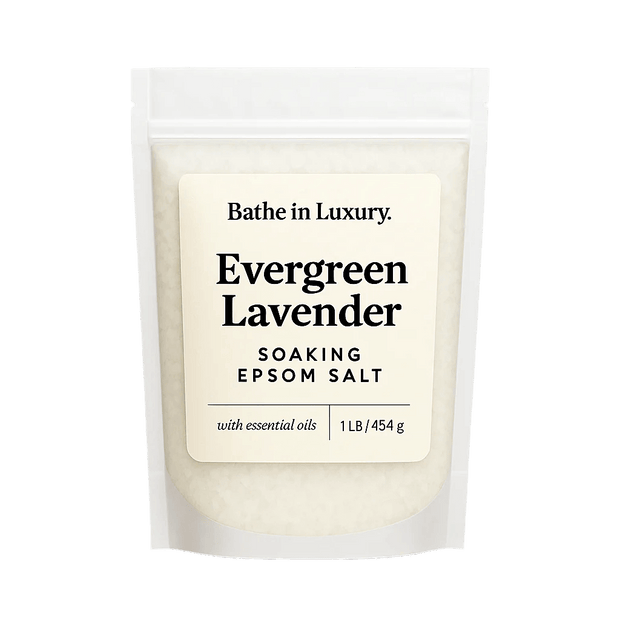 Evergreen Lavender Epsom Salt – Calming Herbal Bath Soak
