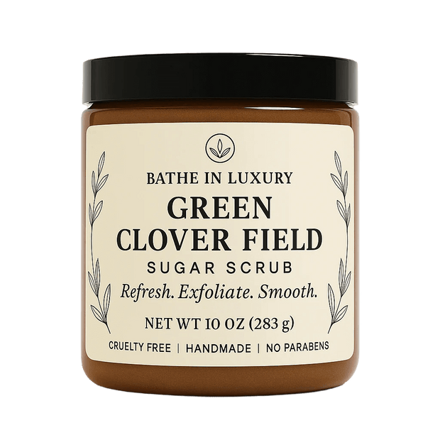 Green Clover Field Sugar Scrub