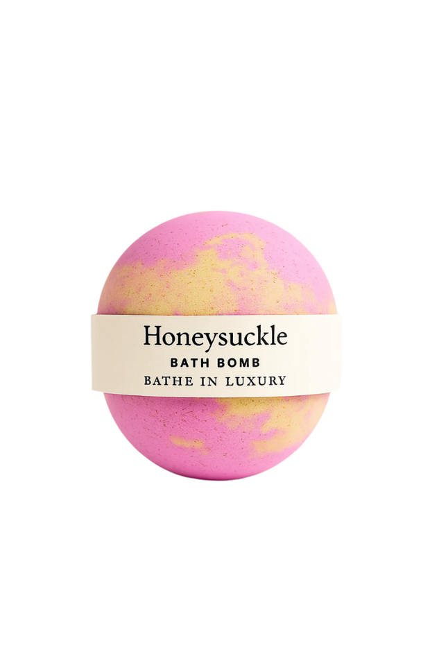 Honeysuckle Bath Bomb – Floral & Sweet Fizzy Soak | Softening & Calming