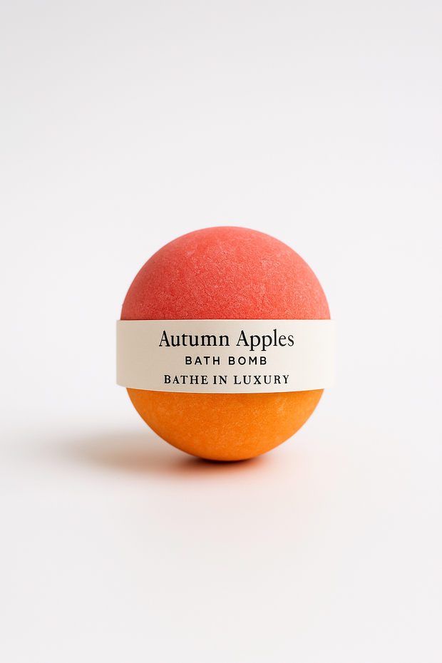 Autumn Apples Bath Bomb – Fall Scented Fizzy Bath Bomb | Moisturizing & Relaxing