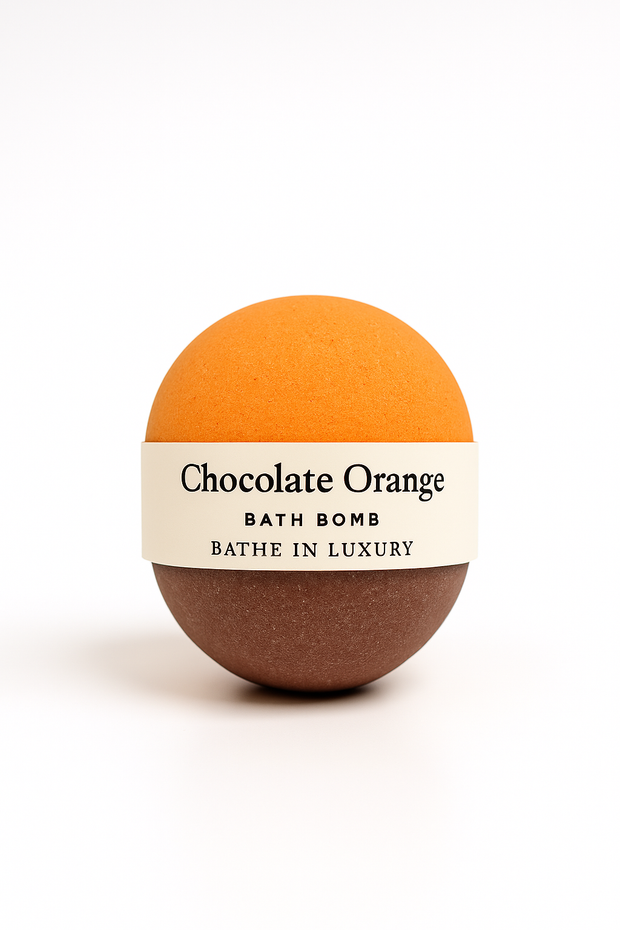 Chocolate Orange Bath Bomb – Decadent Fizzy Soak | Sweet & Citrusy