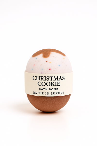 Christmas Cookie Bath Bomb – Sweet Holiday Soak | Warm & Buttery Aroma