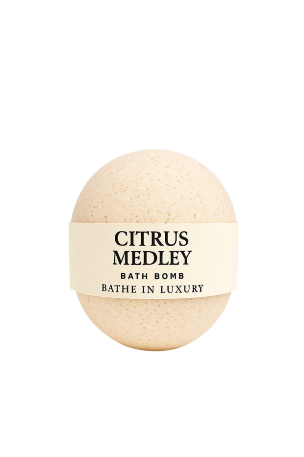 Citrus Medley Bath Bomb – Bright & Uplifting Fizzy Soak | Zesty & Refreshing