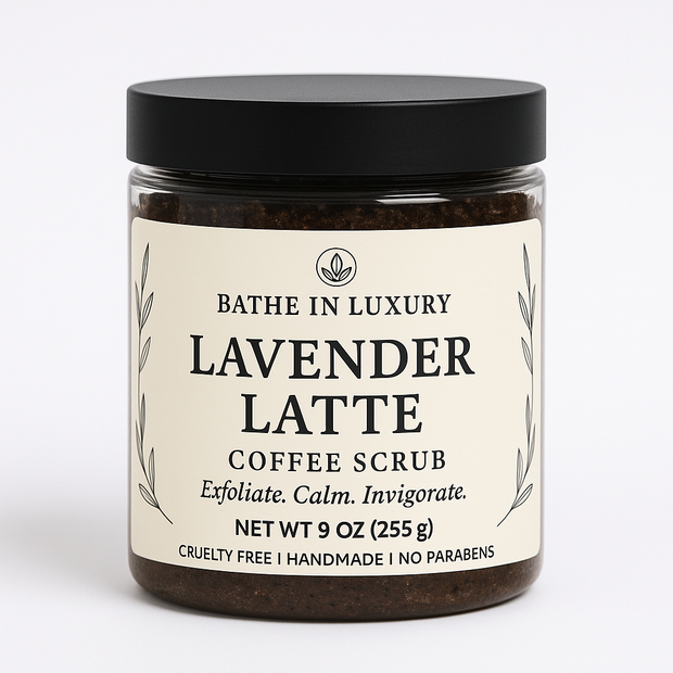 Lavender Latte Coffee Scrub – Calm & Restore