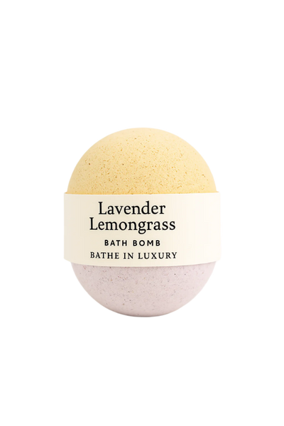 Lavender Lemongrass Bath Bomb – Herbal Floral Fizzy Soak | Calming & Refreshing