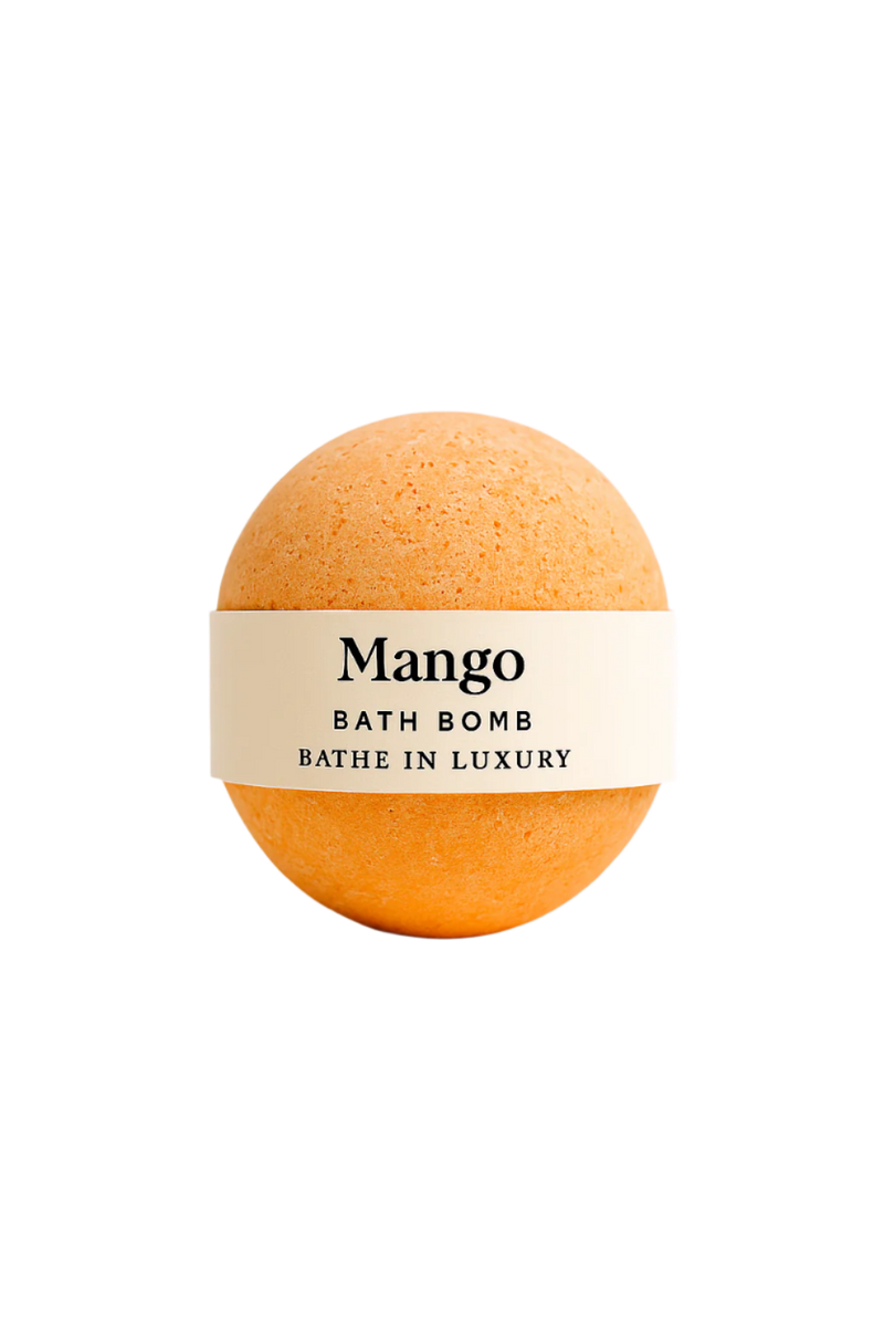Mango Bath Bomb – Tropical Fizzy Soak | Sweet & Juicy Escape