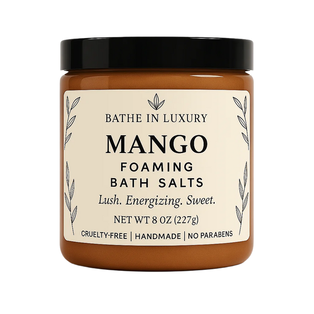 Mango Foaming Bath Salts – Tropical Citrus Soak