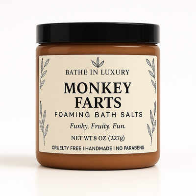 Monkey Farts Foaming Bath Salts – Tropical Banana Bliss