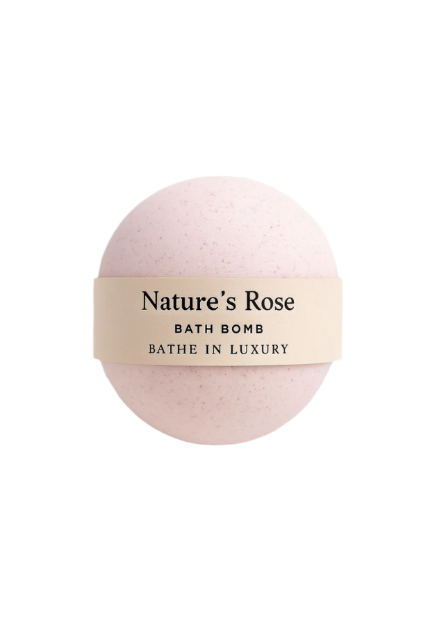 Nature’s Rose Bath Bomb – Timeless Floral Luxury | Soft & Romantic
