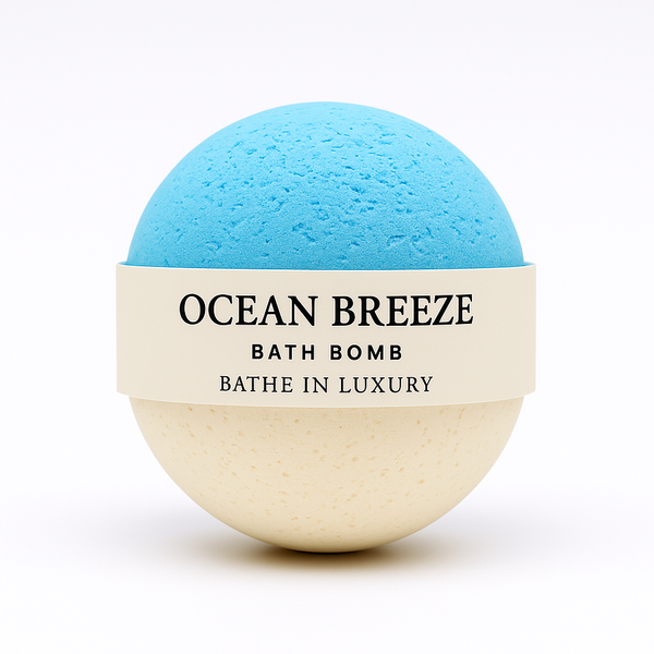 Ocean Breeze Bath Bomb – Fresh Coastal Escape | Clean & Invigorating
