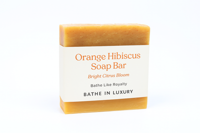 Orange Hibiscus Soap Bar – Bright & Uplifting | Citrus Bloom Fusion