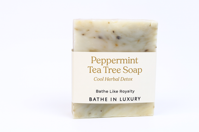 Peppermint Tea Tree Soap Bar – Cool Herbal Detox | Invigorating & Clarifying