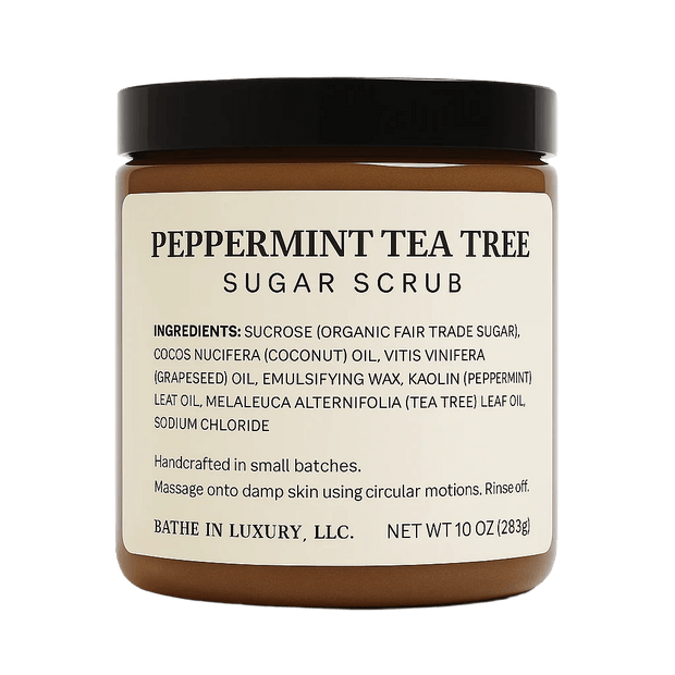 Peppermint Tea Tree Sugar Scrub