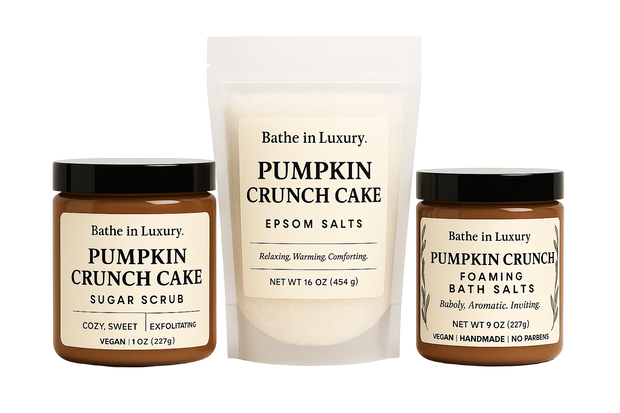 Pumpkin Crunch Cake Gift Set – Limited Fall Spa Experience (3 Piece)