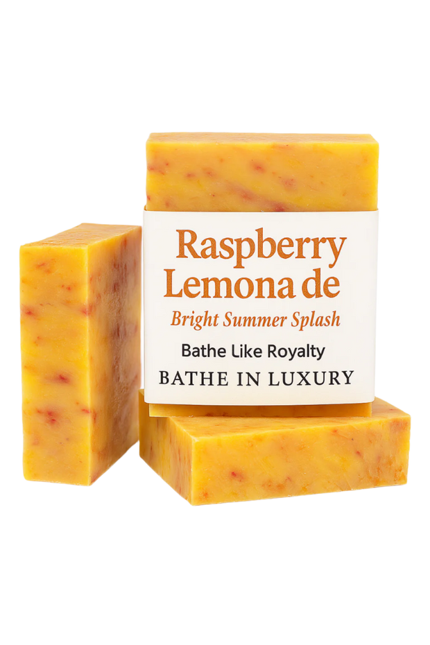 RaspberryLemonadeSoapBar