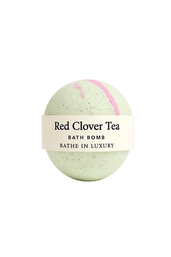 Red Clover Tea Bath Bomb – Softly Sweet Floral Soak | Calming & Refreshing