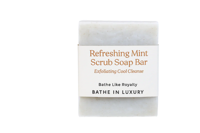 Refreshing Mint Scrub Soap Bar – Exfoliating Cool Cleanse | Invigorating & Fresh