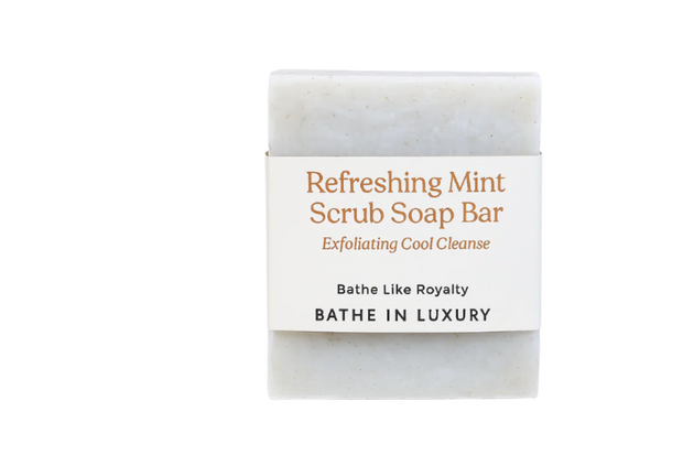 Refreshing Mint Scrub Soap Bar – Exfoliating Cool Cleanse | Invigorating & Fresh