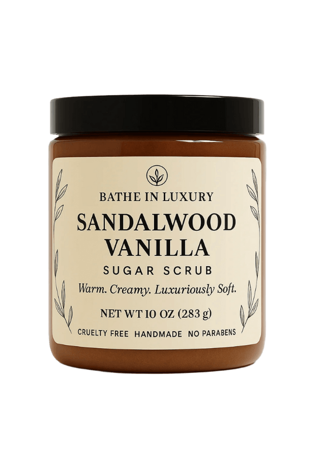Sandalwood Vanilla Sugar Scrub