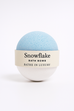 Snowflake Bath Bomb – Winter Fresh Soak | Cooling & Calming