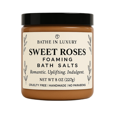 Sweet Roses Foaming Bath Salts – Romantic Floral Soak