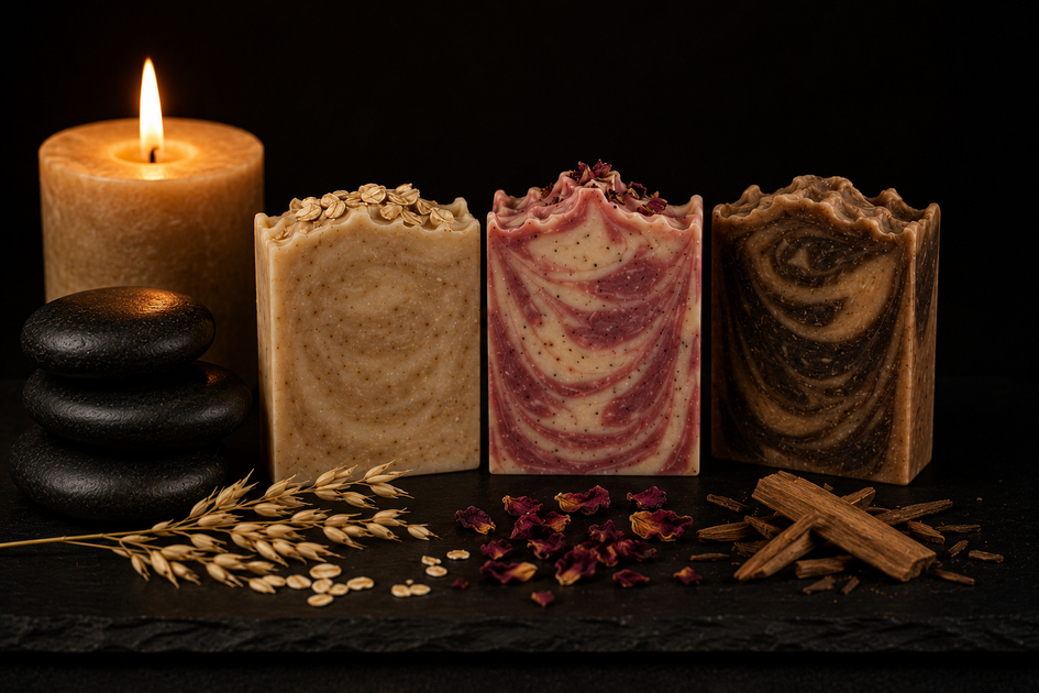 Handcrafted Soap Bundle | 3 Vegan Soap Bars | Bathe in Luxury