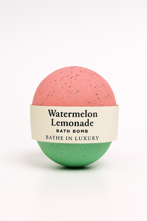 Watermelon Lemonade Bath Bomb – Juicy Citrus Splash | Fun & Refreshing